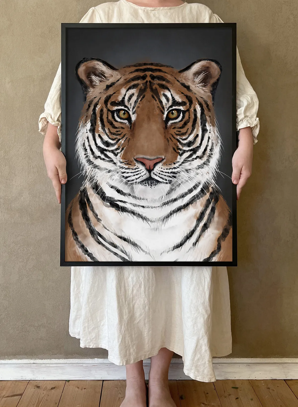 Affiche Tiger, 30x40 cm Kunskapstavlan®