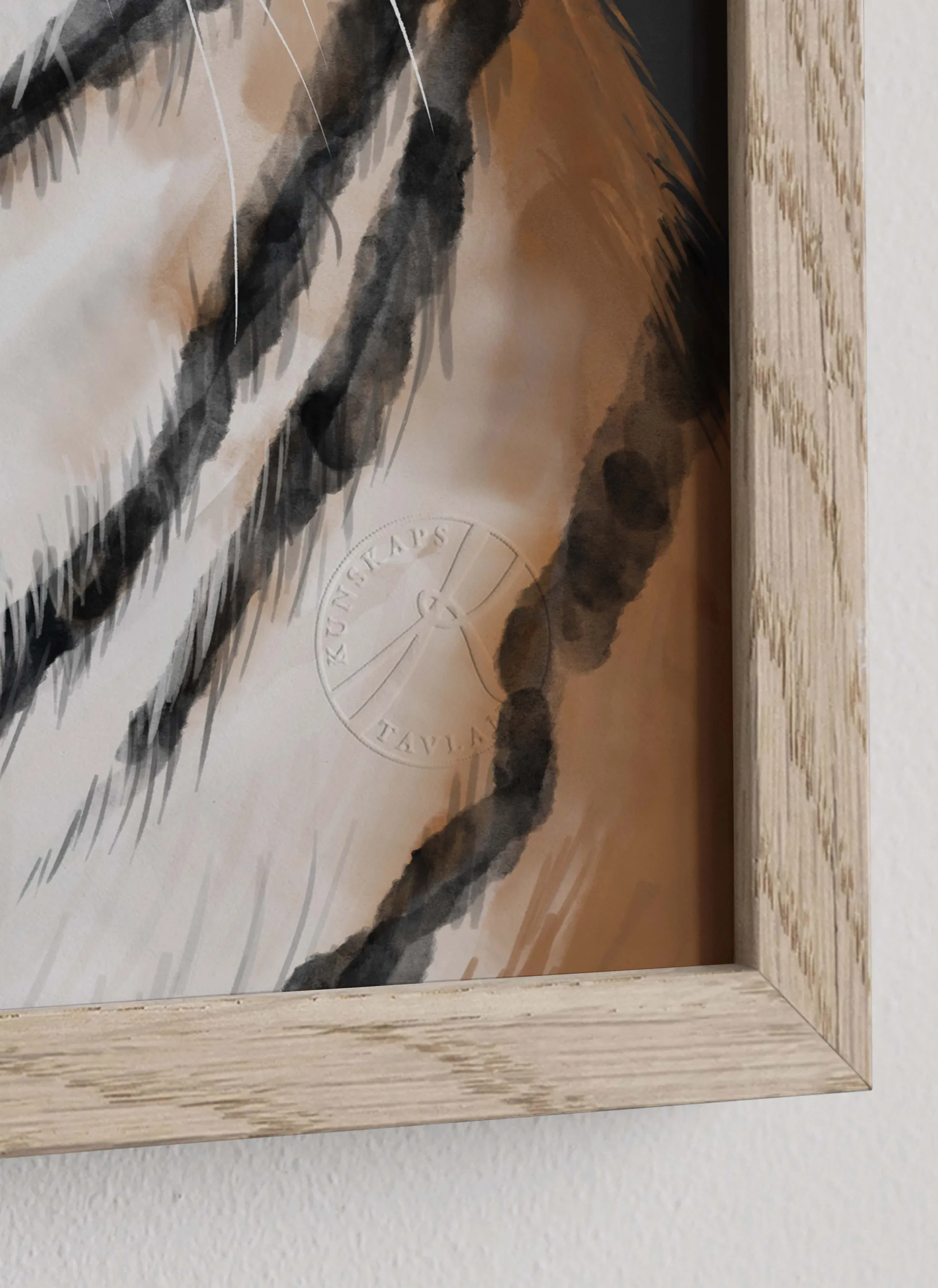 Affiche Tiger, 50x70 cm Kunskapstavlan®