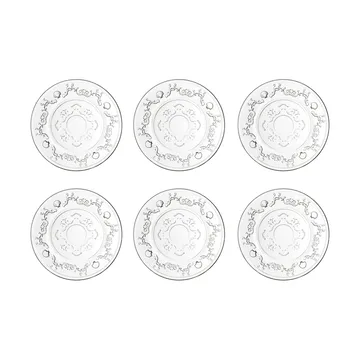 Assiettes Versailles 6 pièces - Verre - La Rochère