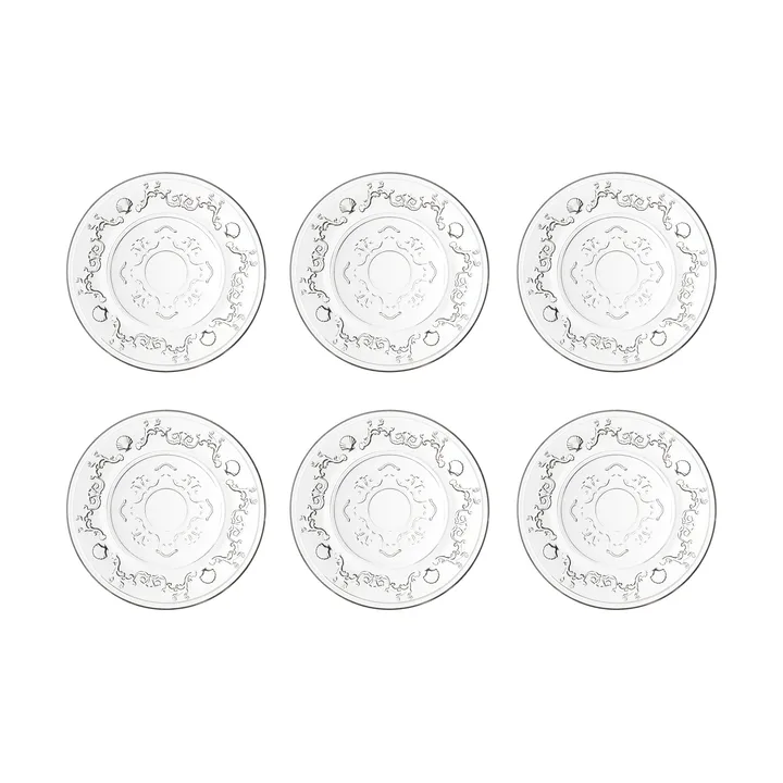 Assiettes Versailles 6 pièces - Verre - La Rochère