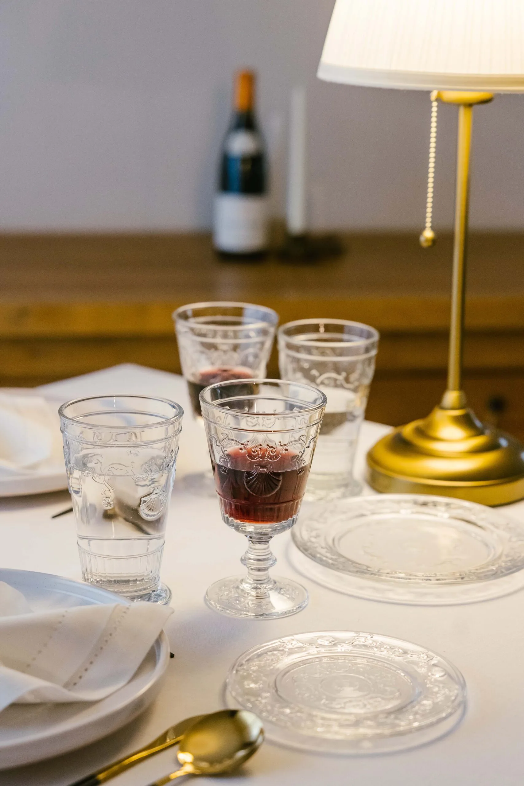 Assiettes Versailles 6 pièces, Verre La Rochère