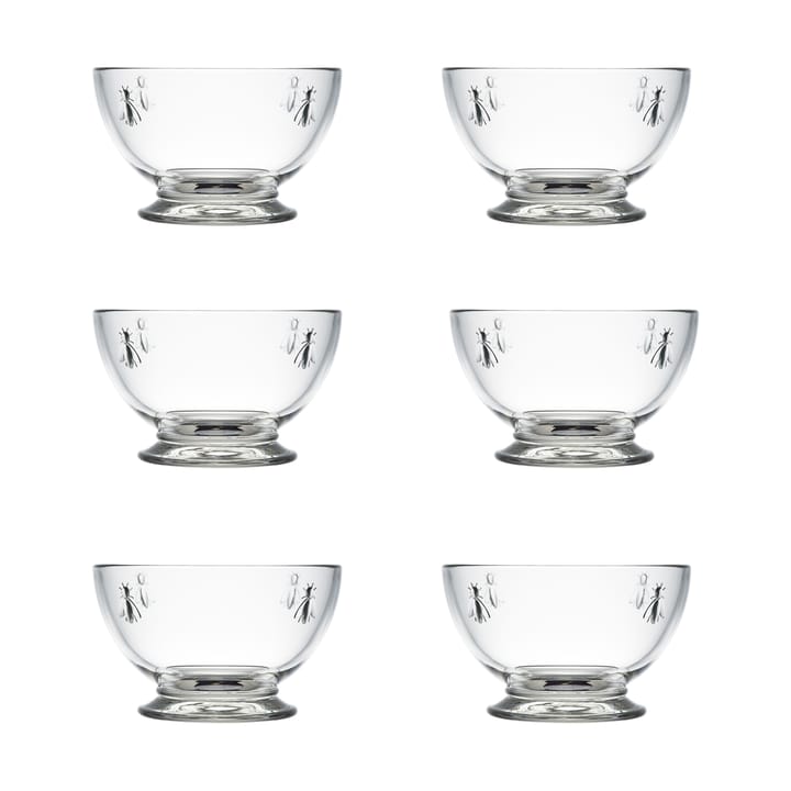 Bol en verre Abeille 60 cl, lot de 6 - Transparent - La Rochère