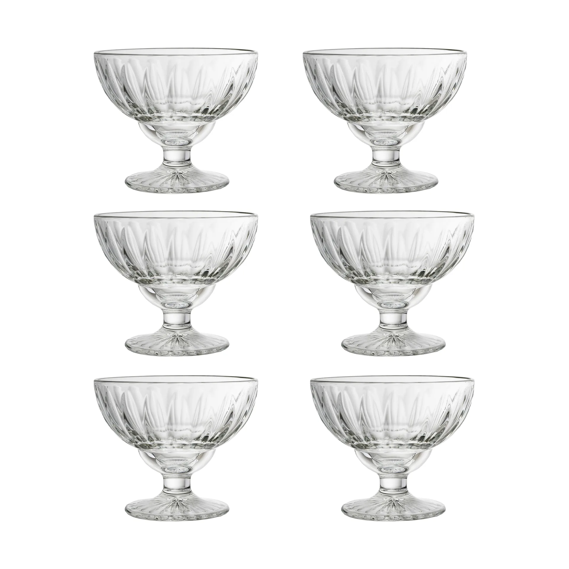 Bol sur pied Elise 40 cl, lot de 6, Transparent La Rochère