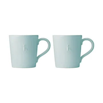 Mugs en céramique Abeille 2 pièces - Bleu - La Rochère