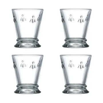 Verre à boire Abeille 26 cl, lot de 4 - Transparent - La Rochère