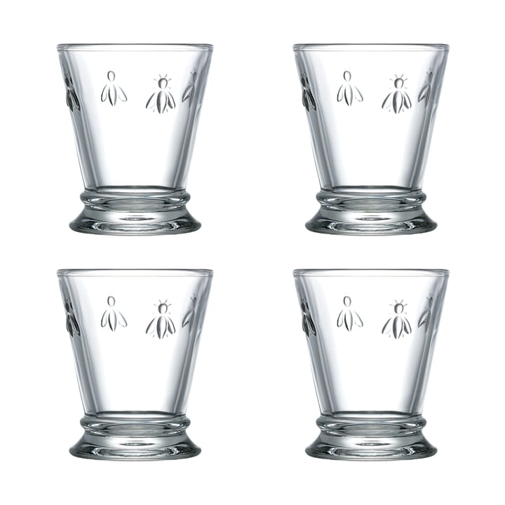 Verre à boire Abeille 26 cl, lot de 4 - Transparent - La Rochère