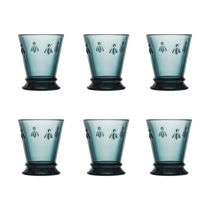 Verre à boire Abeille 26 cl, lot de 6 - Bleu foncé - La Rochère