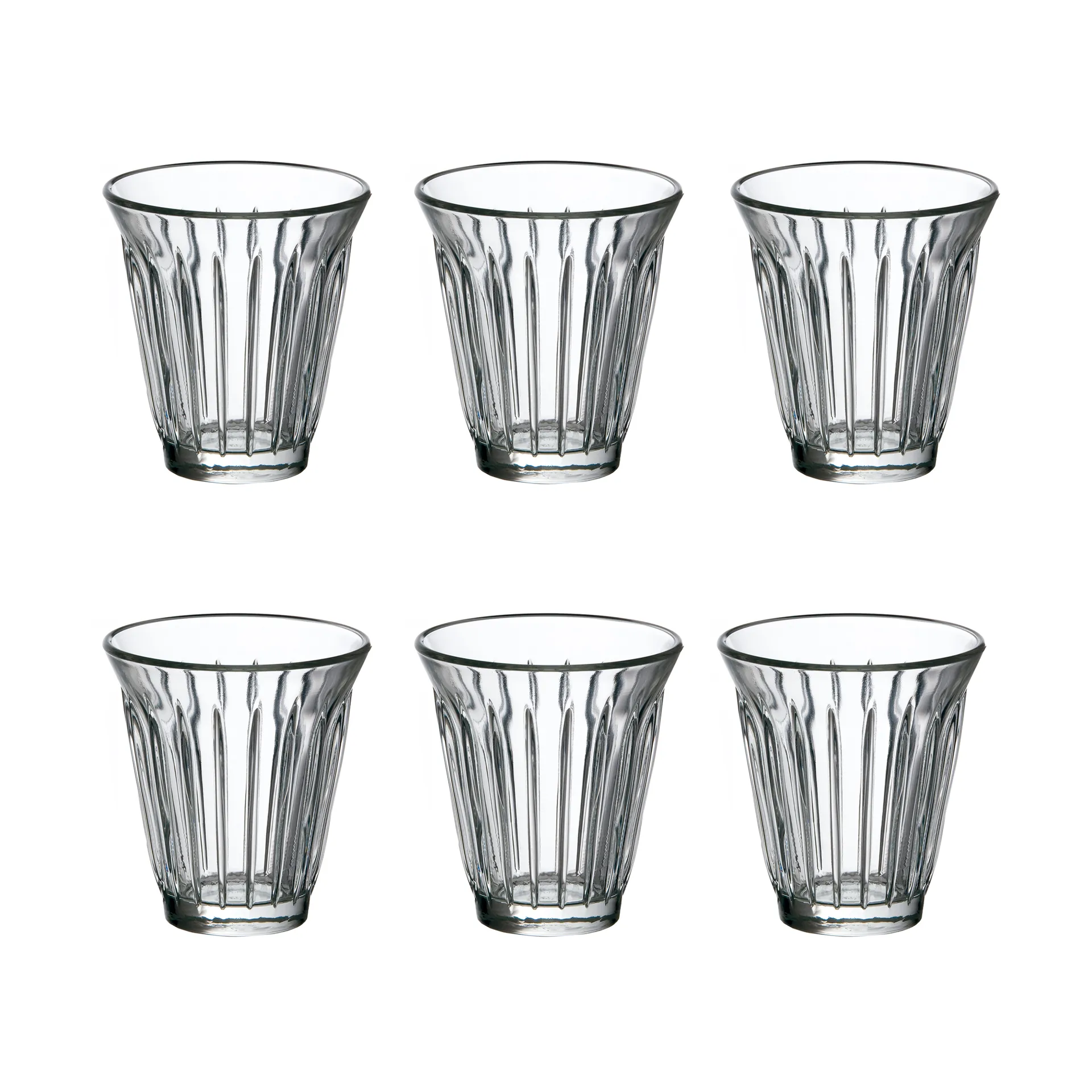 Verre à boire Zinc 19 cl, lot de 6, Transparent La Rochère