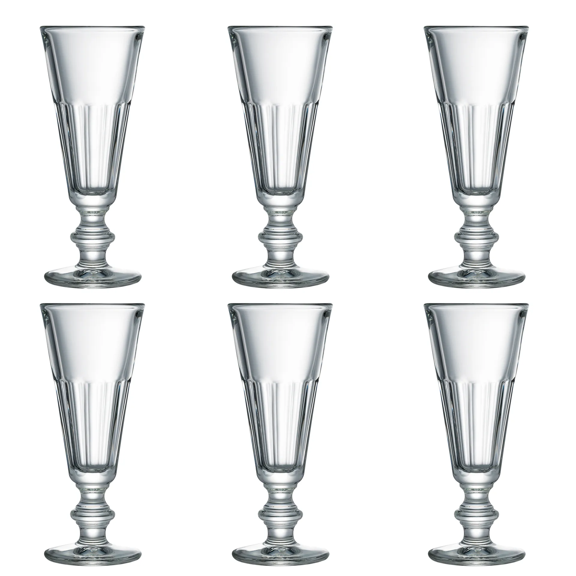 Verre à champagne Perigord 16 cl, lot de 6, Transparent La Rochère