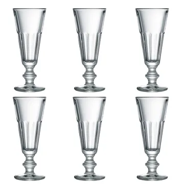 Verre à champagne Perigord 16 cl, lot de 6 - Transparent - La Rochère