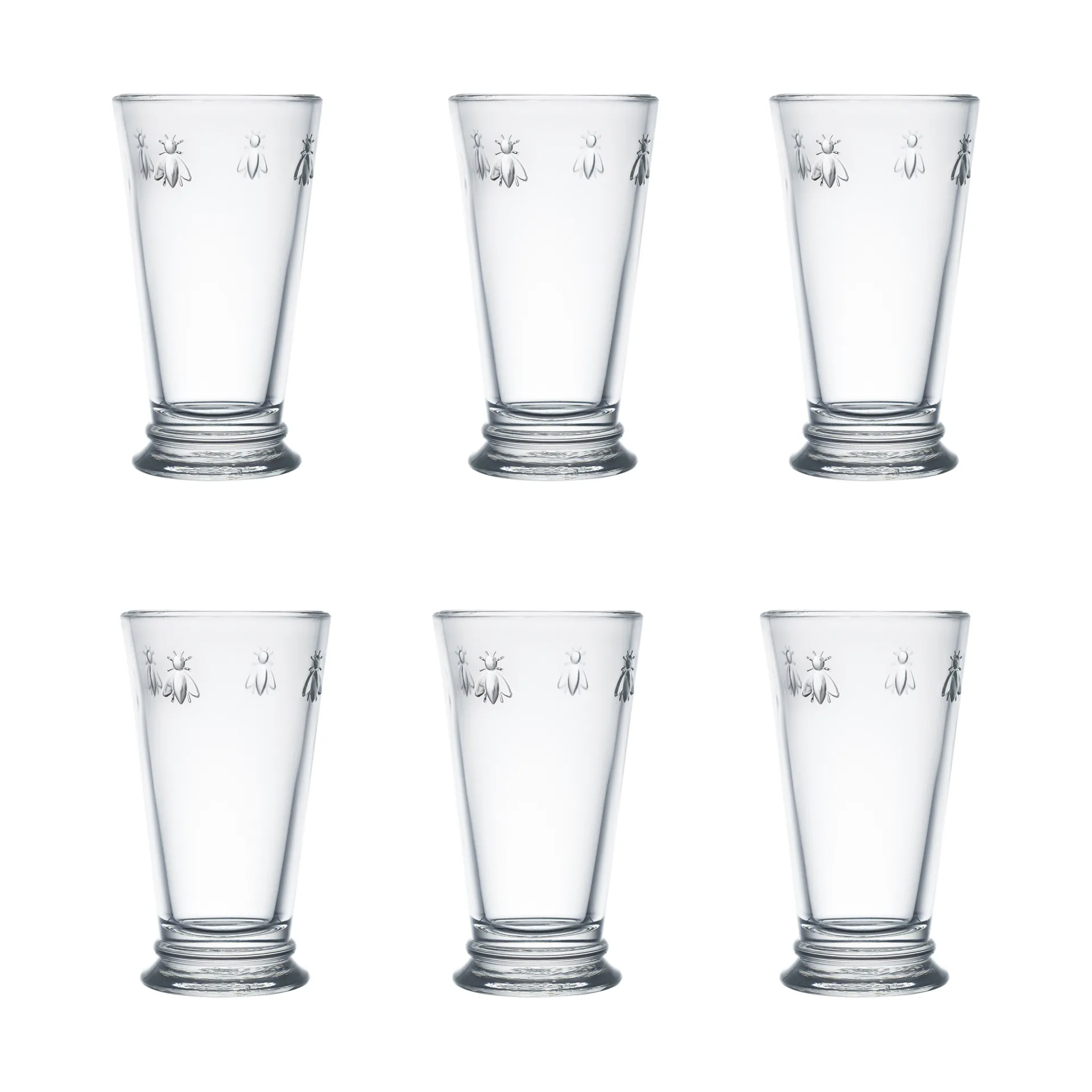 Verre à cocktail Abeille 46 cl, lot de 6, Transparent La Rochère