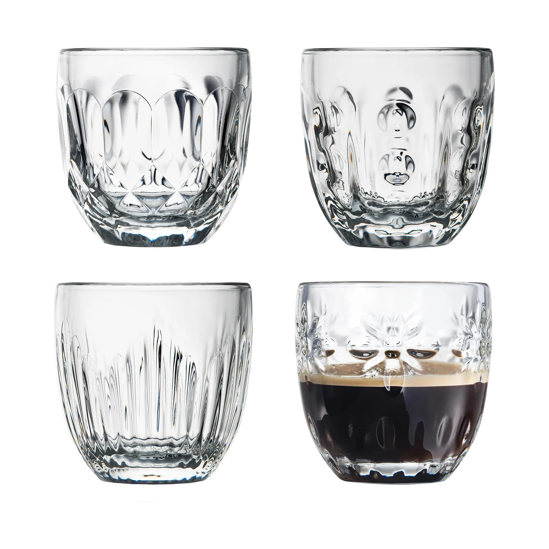 Verre à expresso Troquet 10 cl, 4 pièces, Transparent La Rochère