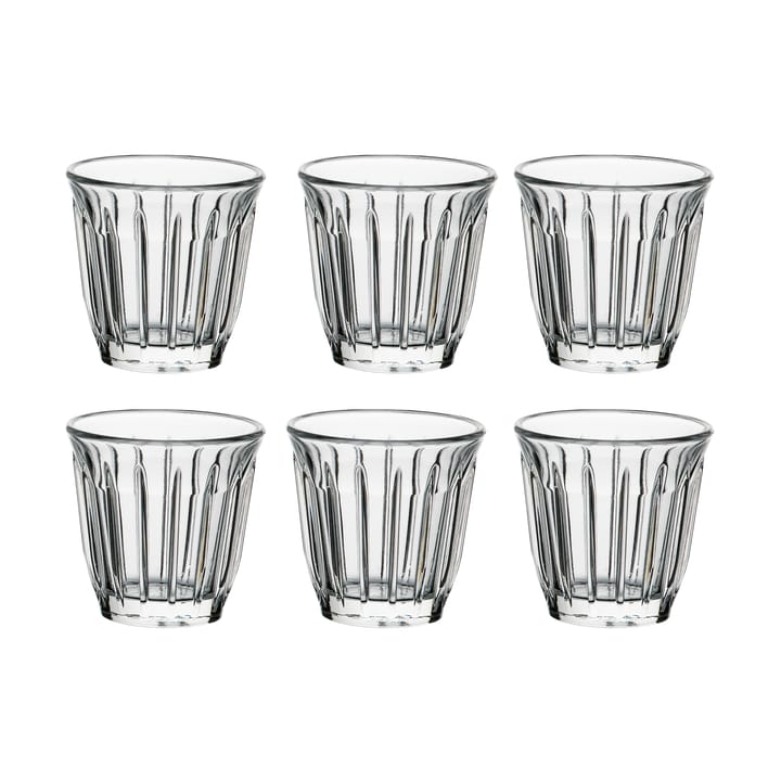 Verre à expresso Zinc 10 cl, lot de 6 - Transparent - La Rochère