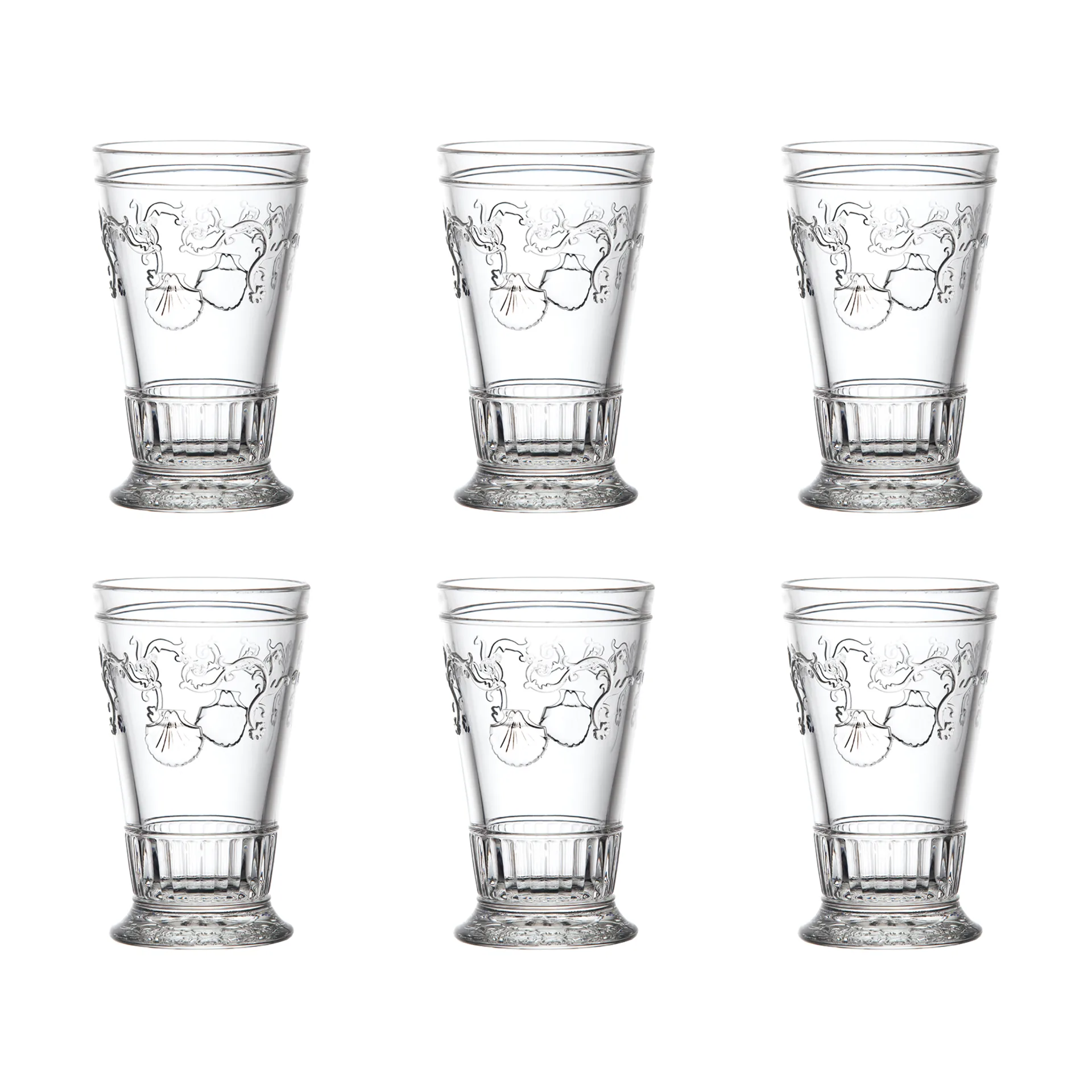 Verre à long drink Versailles 33 cl, lot de 6, Transparent La Rochère