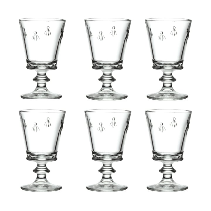 Verre à vin Abeille 24 cl, lot de 6 - Transparent - La Rochère