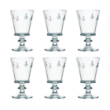 Verre à vin Abeille 35 cl, lot de 6 - Transparent - La Rochère