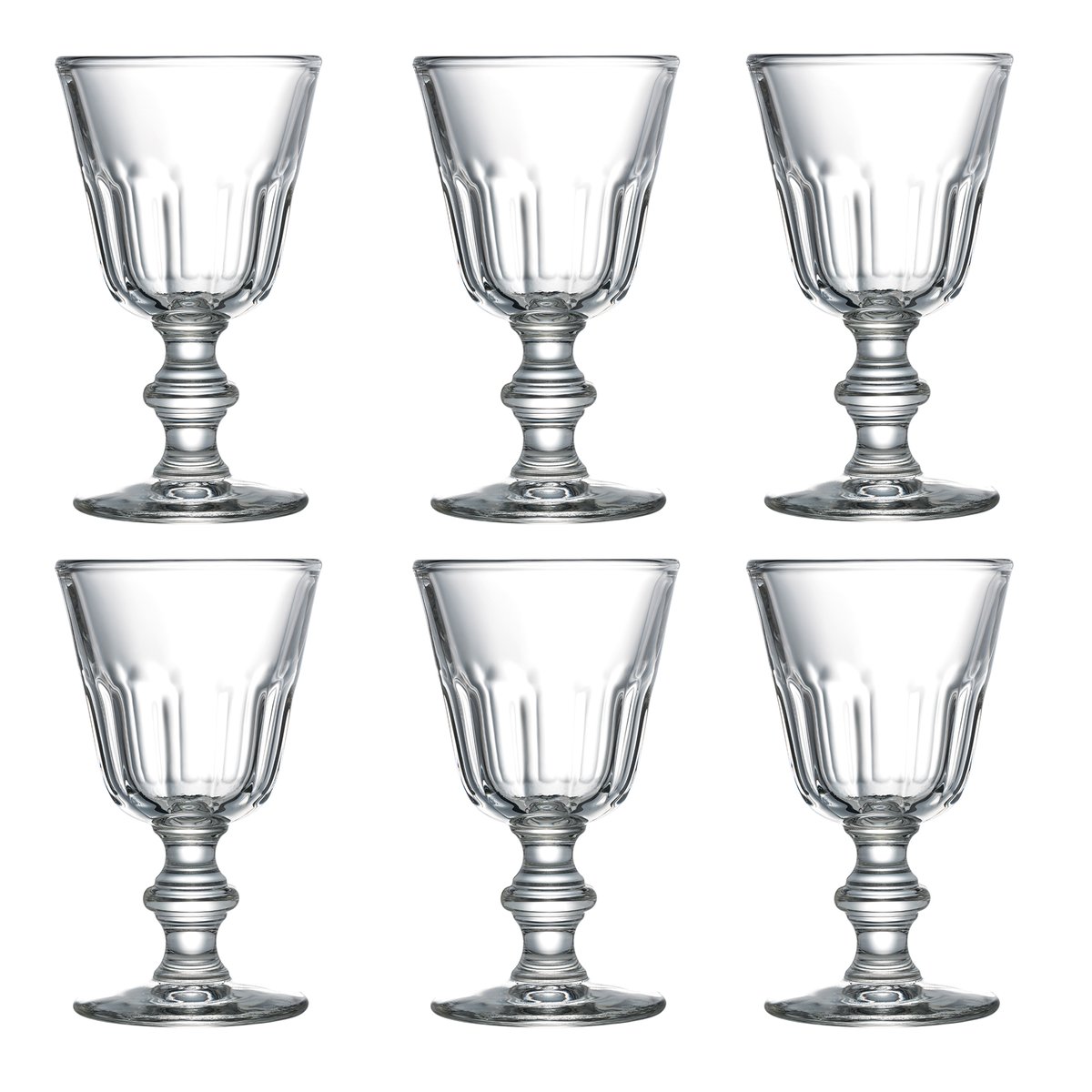 La Rochère Verre sur pied Perigord petit 22 cl, lot de 6 Transparent