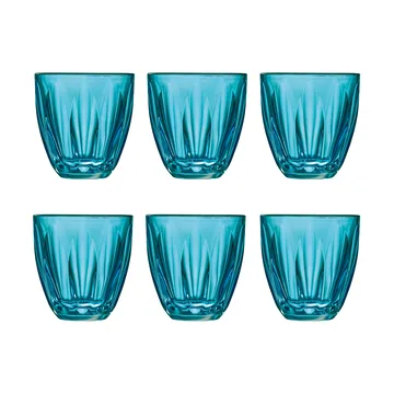 Verres à eau Lily 6 pièces - Bleu - La Rochère