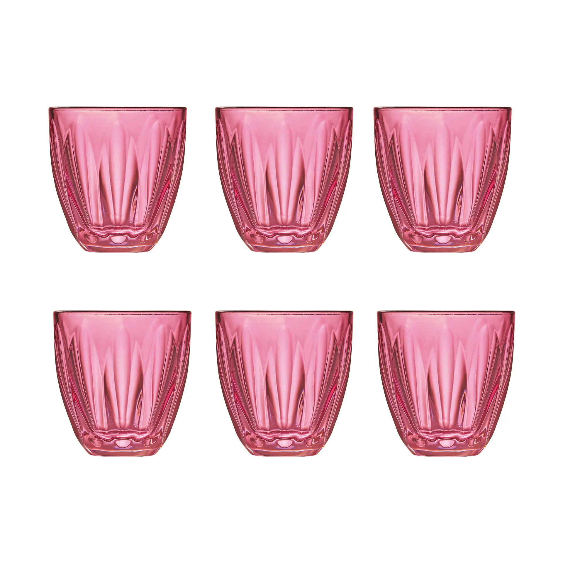 Verres à eau Lily 6 pièces, Framboise La Rochère