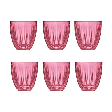 Verres à eau Lily 6 pièces - Framboise - La Rochère
