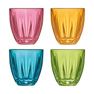Verres à eau Lily couleurs variées - 4 pièces - La Rochère