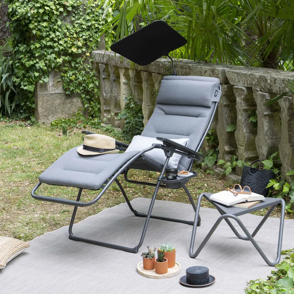 Chaise longue Relax 803, Becomfort silver Lafuma
