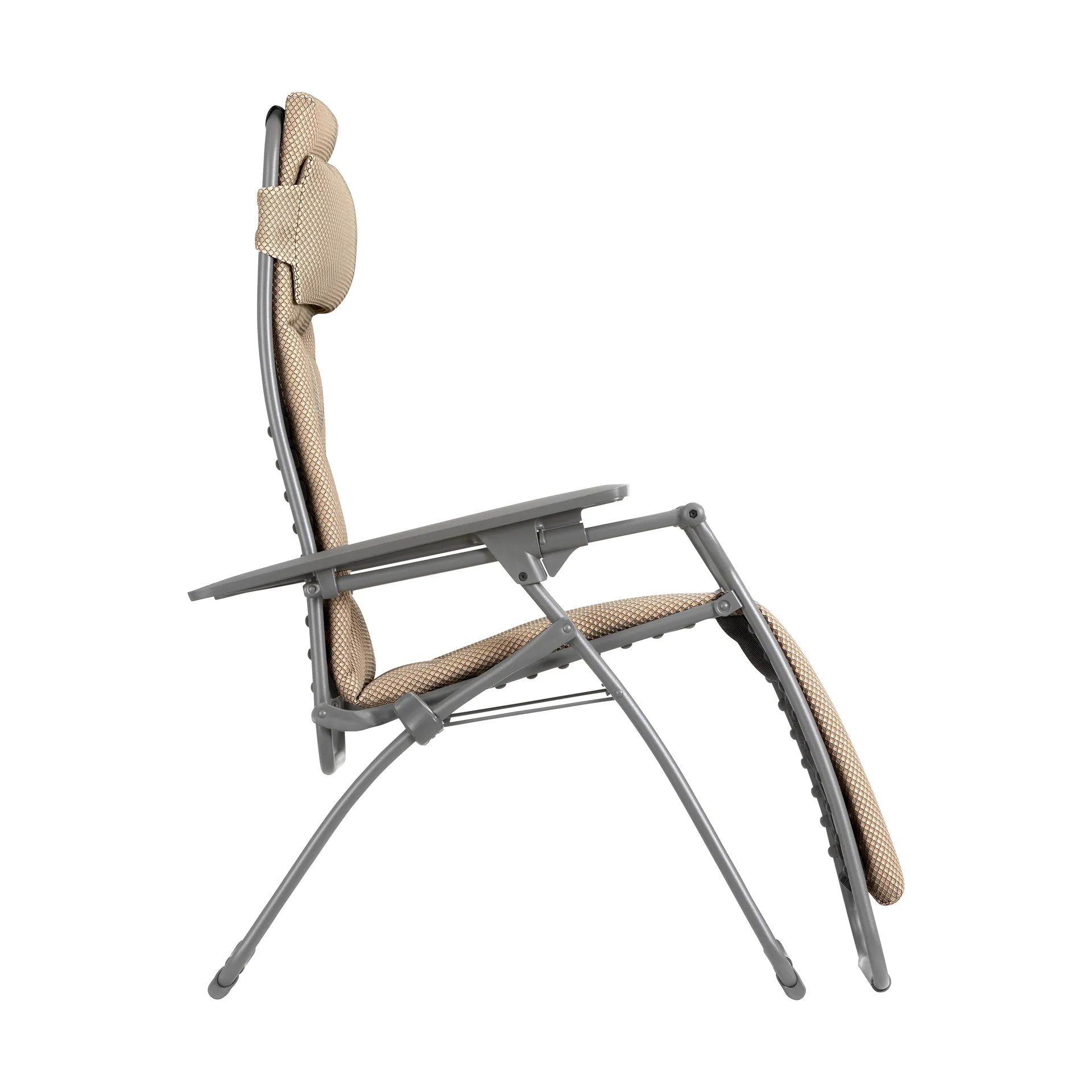Chaise longue Relax 803, Dark grey-moka Lafuma