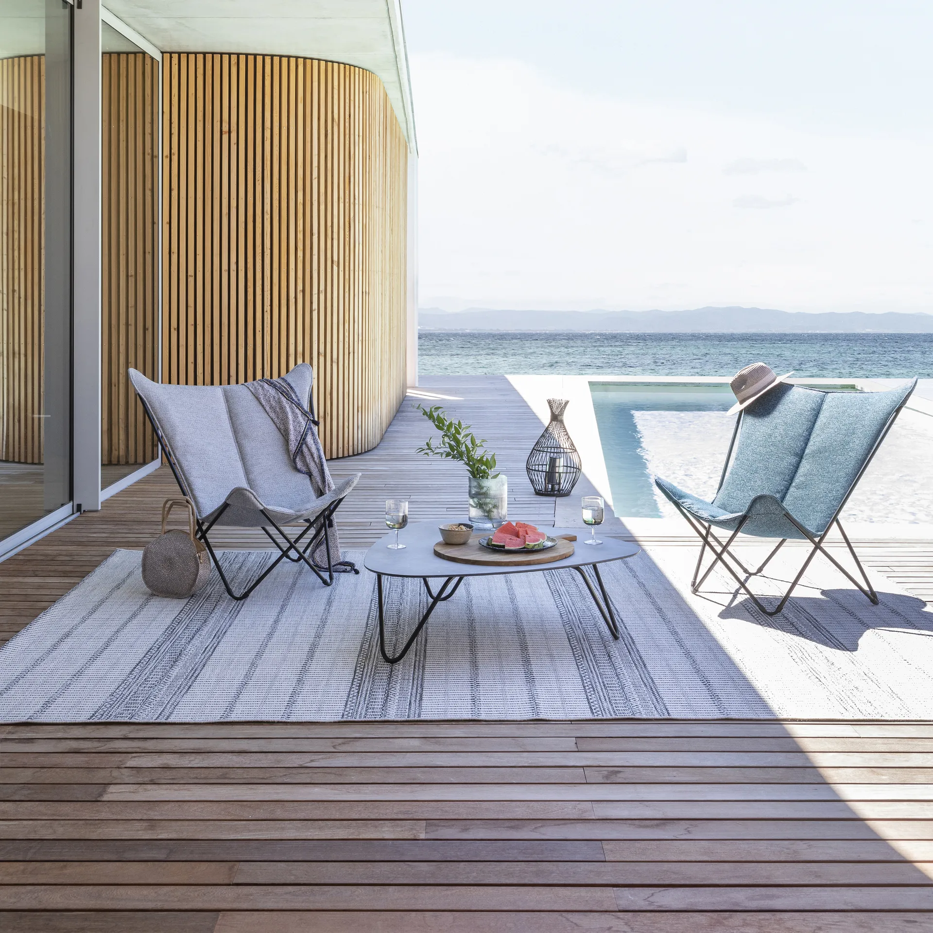 Chaise longue Sphinx, Sunbrella Cobalt Lafuma