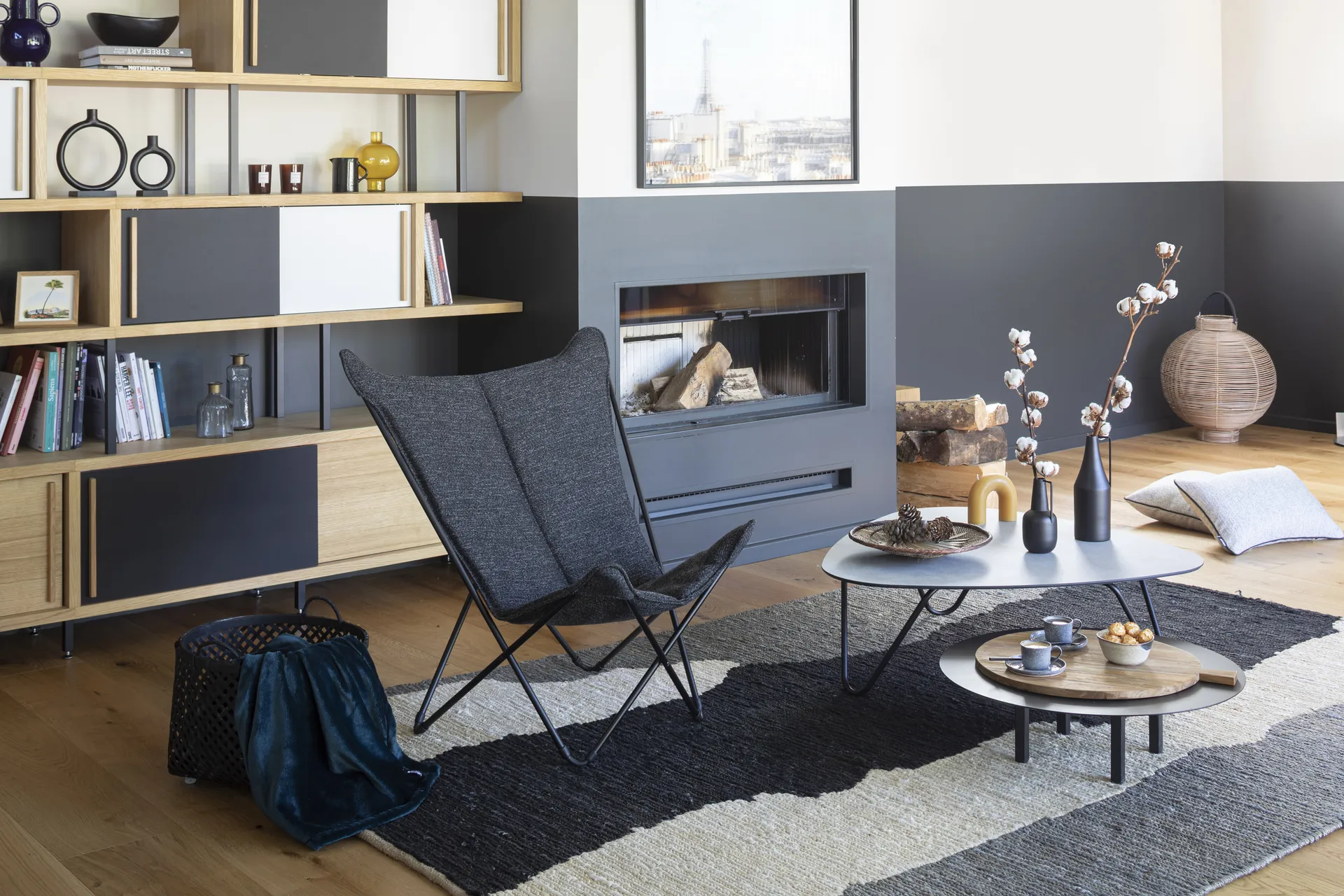 Chaise longue Sphinx, Sunbrella Ebene Lafuma