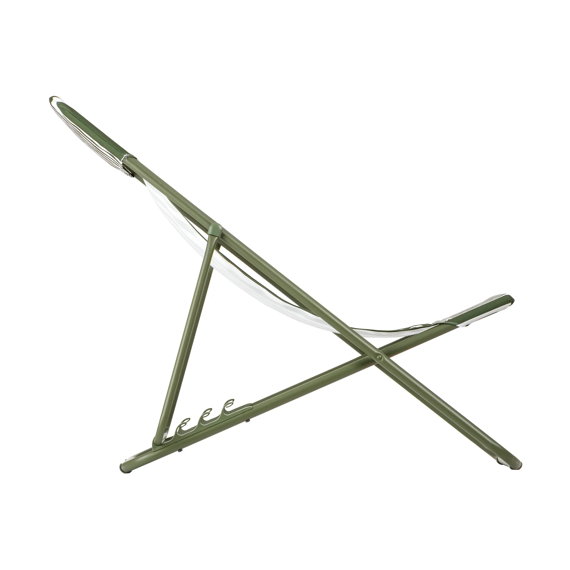 Maxi Transat Colorblock chaise longue, Rayure Moss (vert) Lafuma