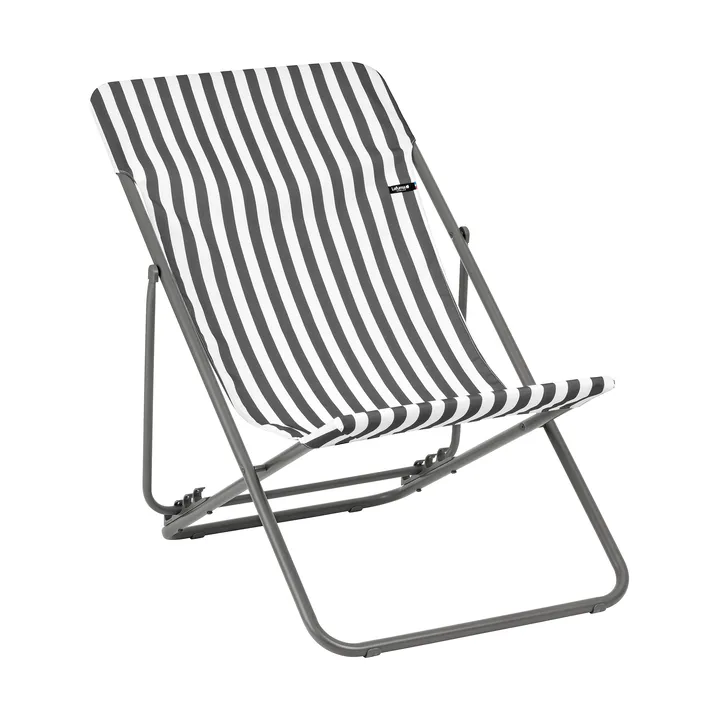 Maxi Transat Colorblock chaise longue - Rayure Terre (gris) - Lafuma