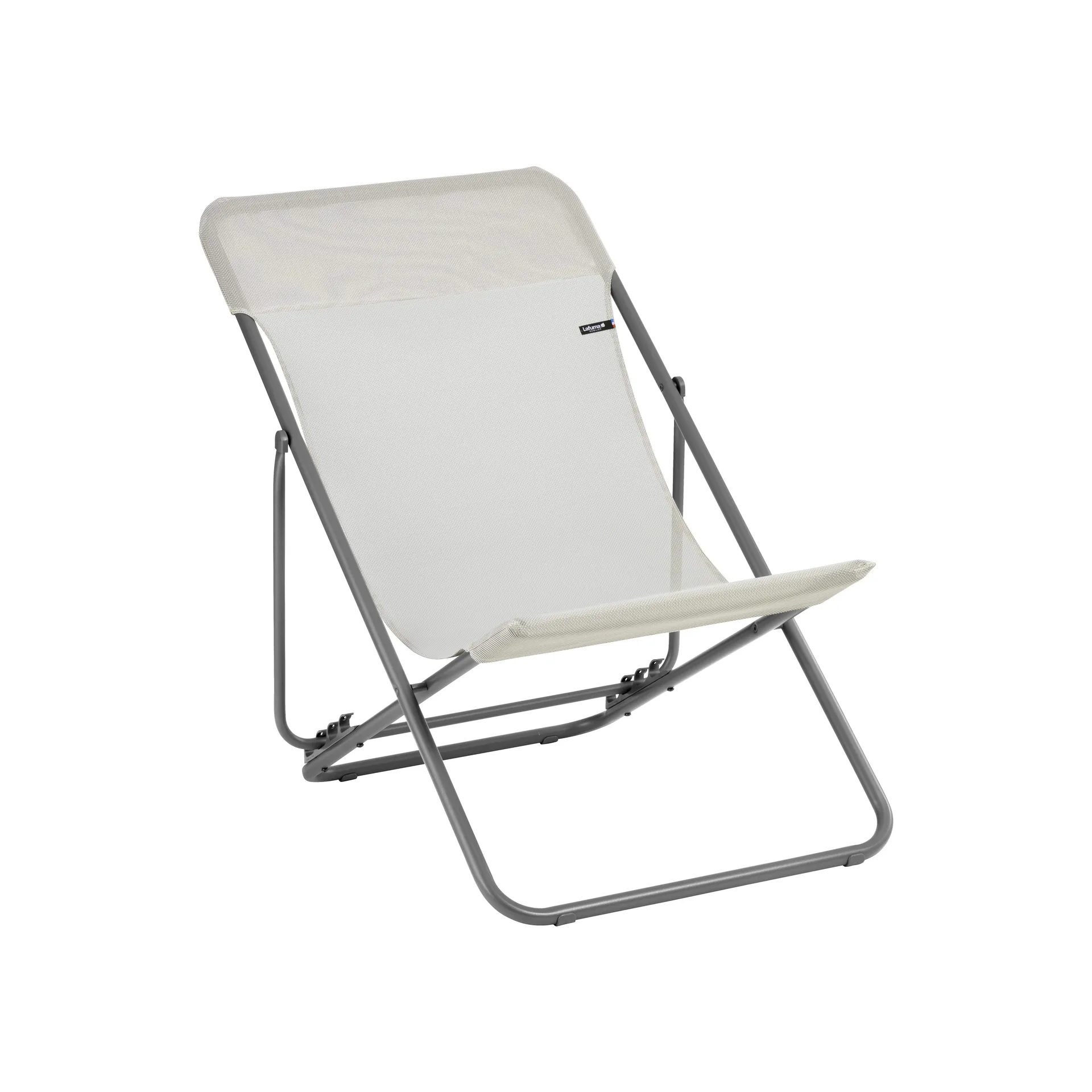 Maxi Transat Exterya chaise longue, Seigle II (gris) Lafuma