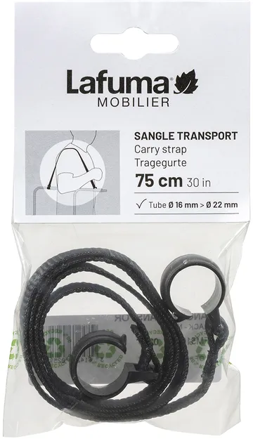 Sangle de transport pour chaise Lafuma - Black-noir - Lafuma
