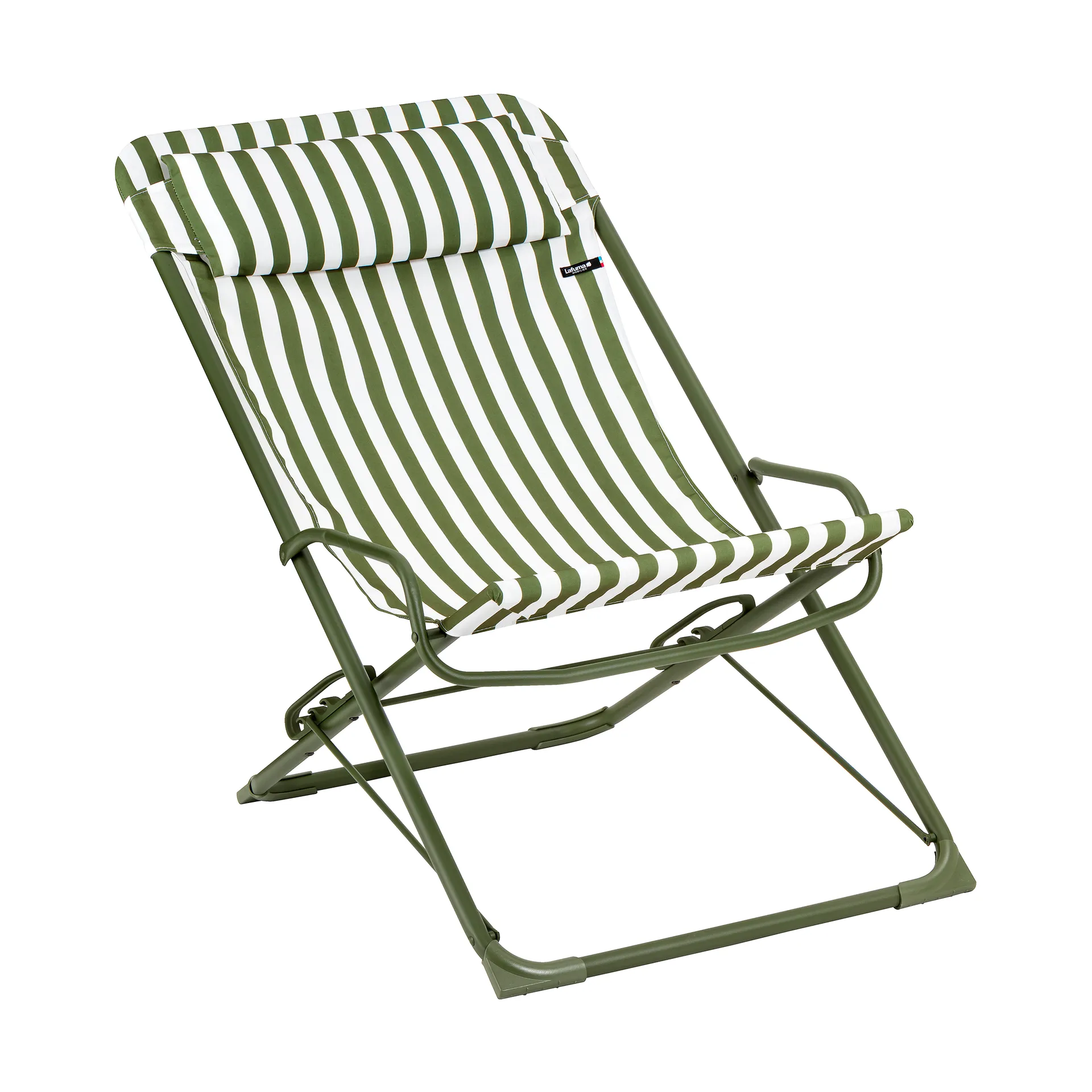 Transaswing Colorblock chaise longue, Rayure Moss (vert) Lafuma