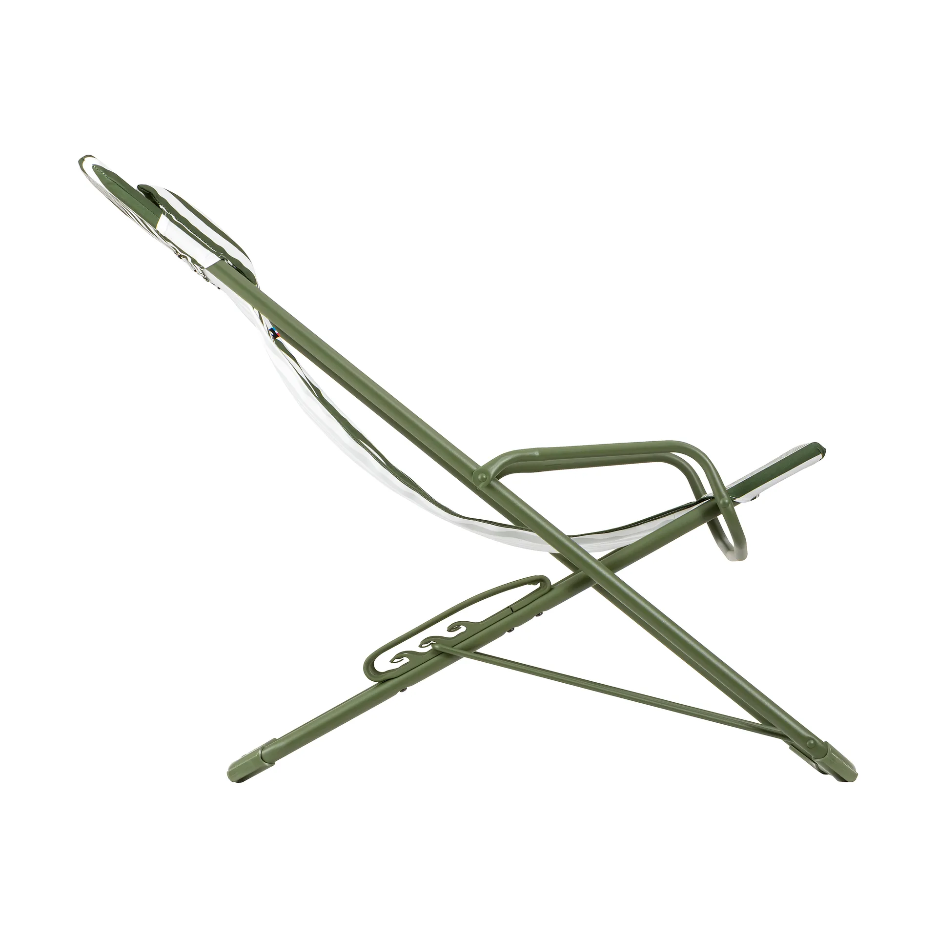 Transaswing Colorblock chaise longue, Rayure Moss (vert) Lafuma