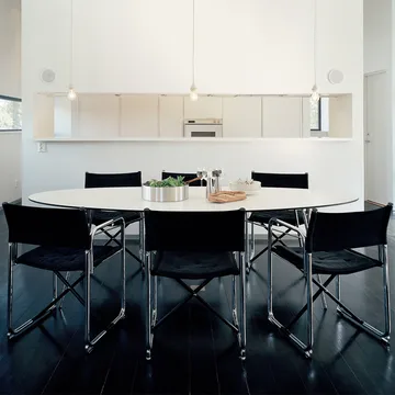 Chaise à accoudoirs X75-2 - Lin naturel-chrome - Lammhults