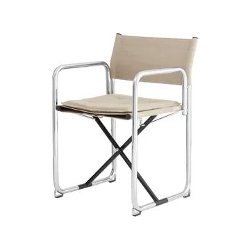 Chaise à accoudoirs X75-2 - Lin naturel-chrome - Lammhults