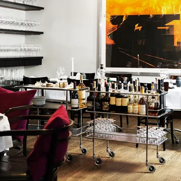 Chariot de service Cargo - Stratifié blanc-chrome - Lammhults