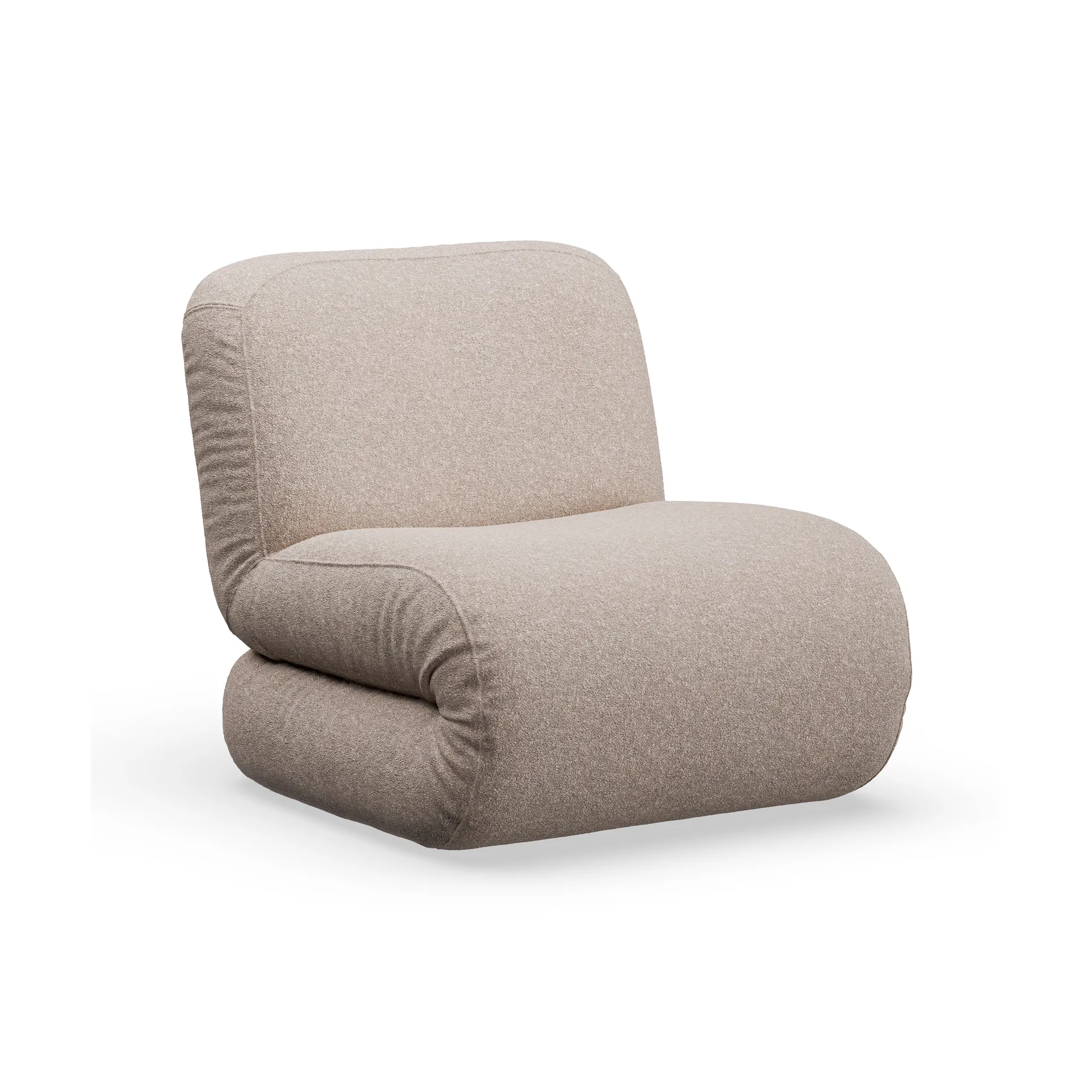Fauteuil BAU, Zero Beige, droit Lammhults
