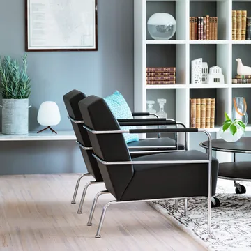 Fauteuil Cinema - Remix 183 gris foncé-chrome - Lammhults