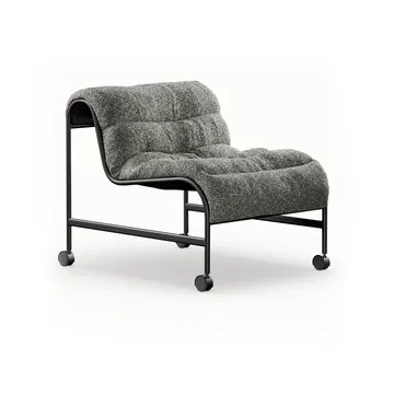 Fauteuil Cinema - Zero Noir - base matte noire avec roues - Lammhults