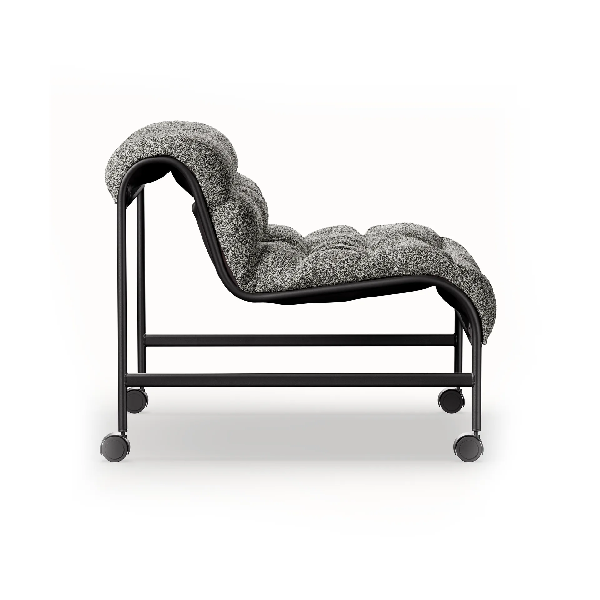 Fauteuil Cinema, Zero Noir - base matte noire avec roues Lammhults