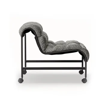 Fauteuil Cinema - Zero Noir - base matte noire avec roues - Lammhults