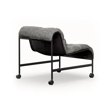 Fauteuil Cinema - Zero Noir - base matte noire avec roues - Lammhults