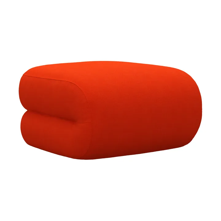 Pied de pouf BAU - Vidar 0542 rouge, droit - Lammhults