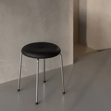 Tabouret - Base noir-chromé, 45 cm - Lammhults