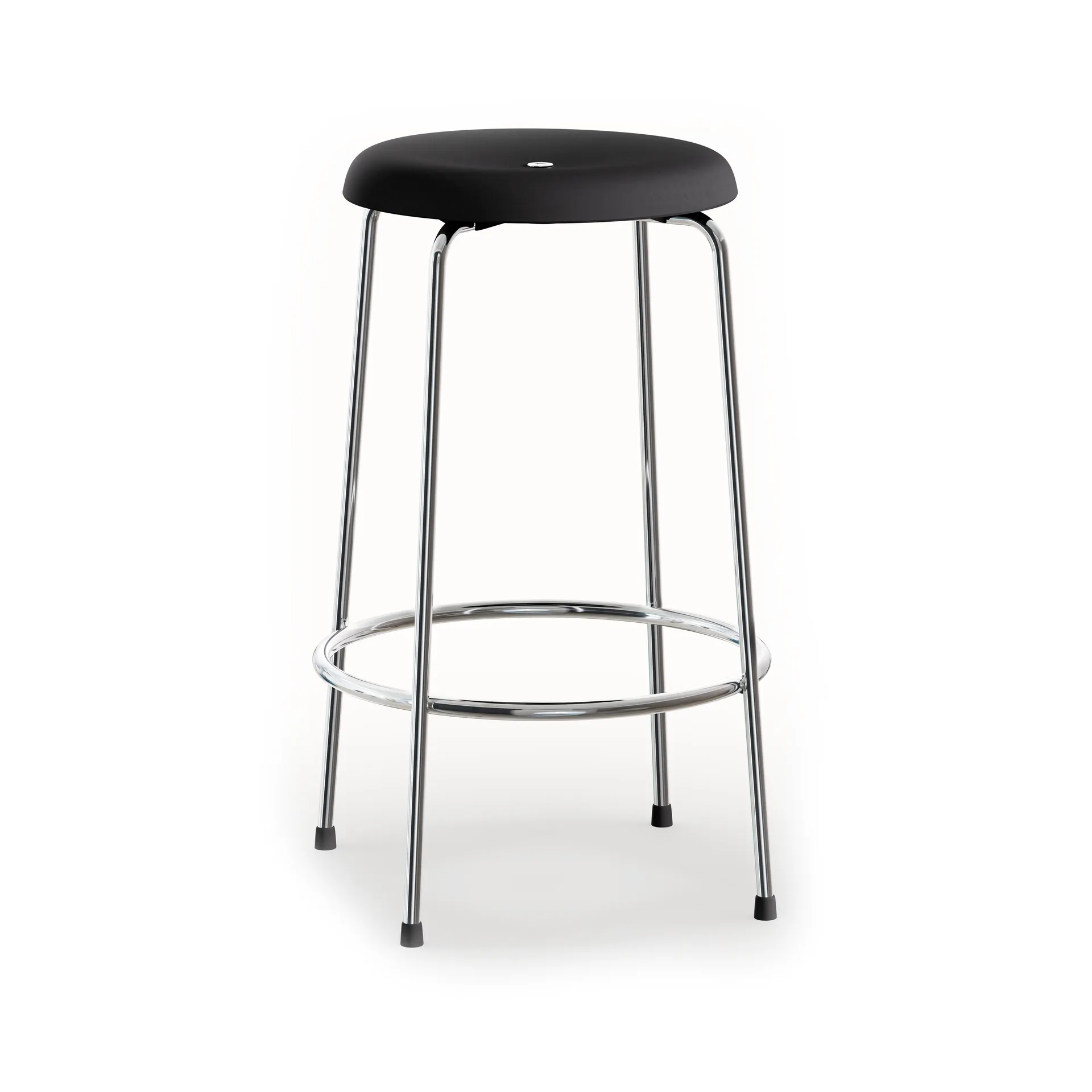 Tabouret de bar, Base noir-chrome, 63 cm Lammhults