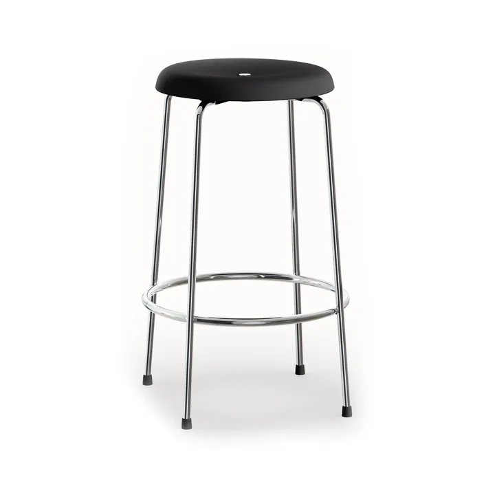 Tabouret de bar - Base noir-chrome, 63 cm - Lammhults