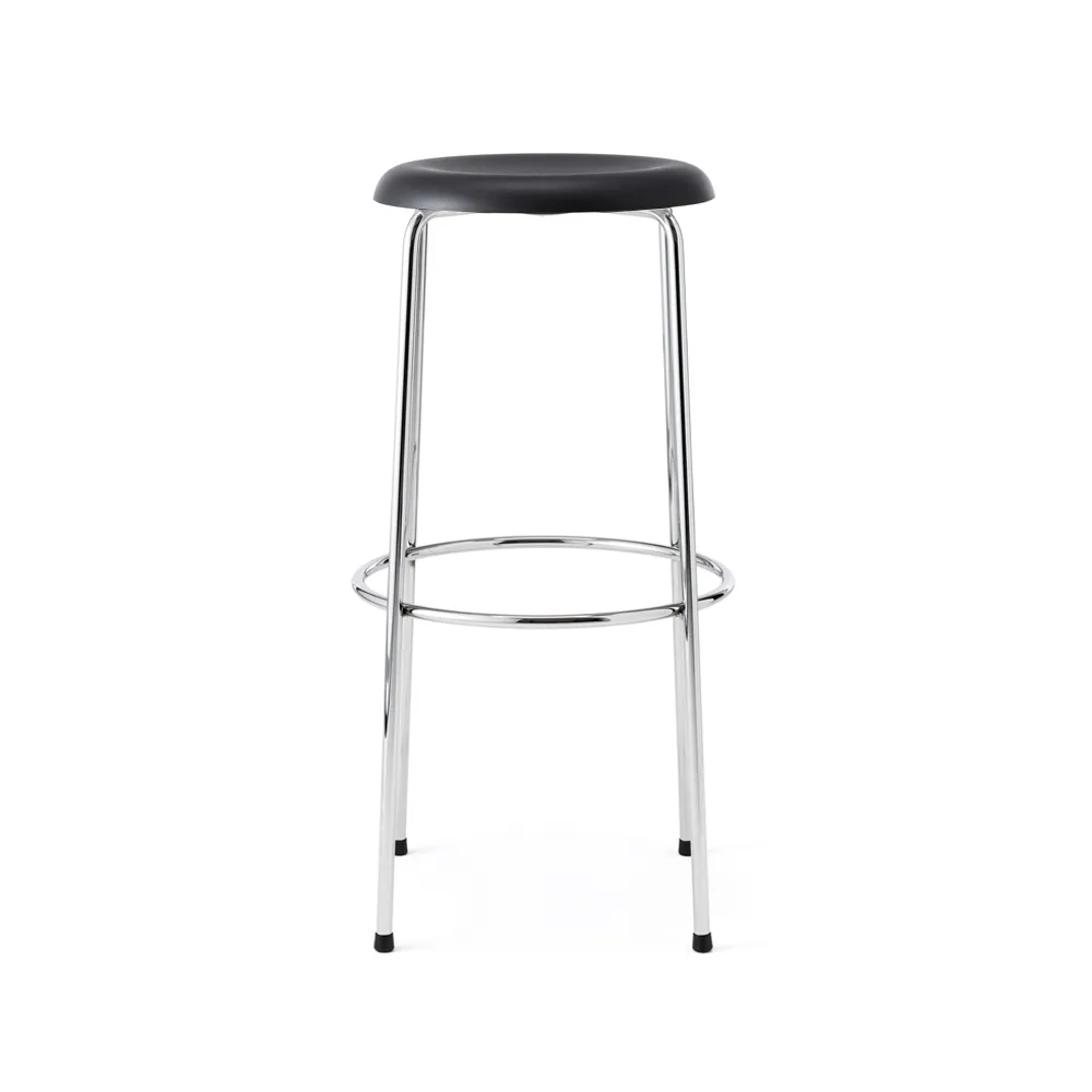 Tabouret de bar, Noir-chrome, 78 cm Lammhults