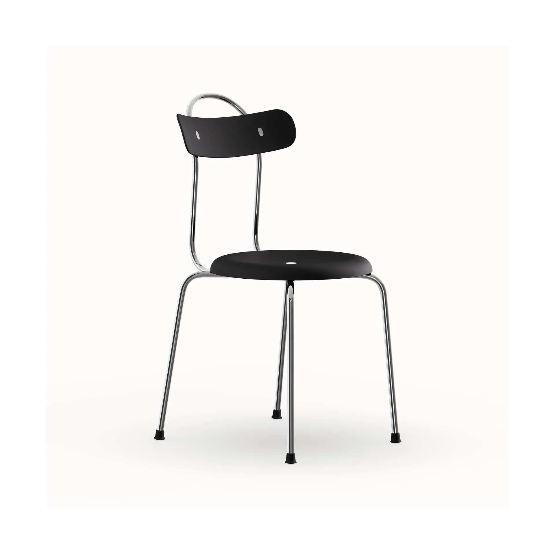 Tabouret Plus, Base noir-chromé Lammhults